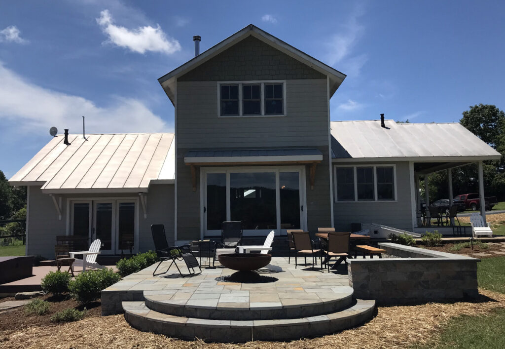 Home with Hardscape Patio